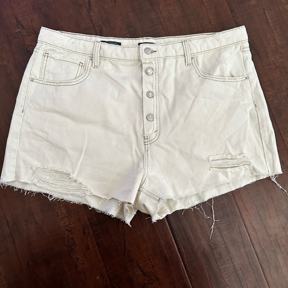 Wild Fable white denim shorts